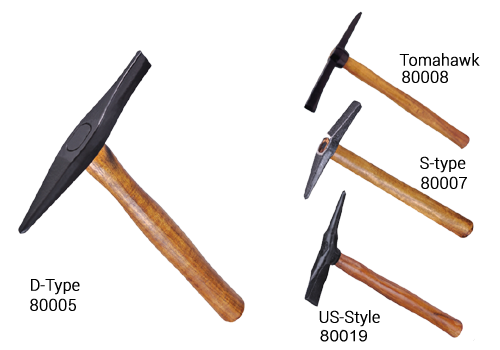 WOODEN HANDLE CHIPPING HAMMER