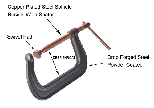 DROP FORGED STANDARD C-CLAMPS